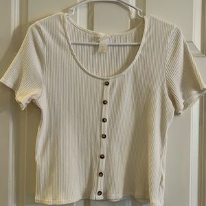 Women’s cropped top , ribbed.